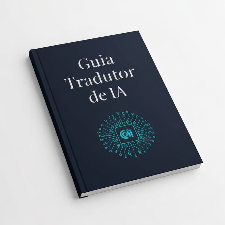 Mockup do Guia Tradutor de IA